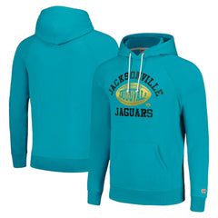 Jacksonville Jaguars Homage Unisex Hyperlocal Raglan Pullover Hoodie Teal - NFL