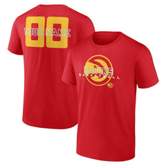 NBA - Atlanta Hawks Stellar Personalized Name & Number T-Shirt - Red