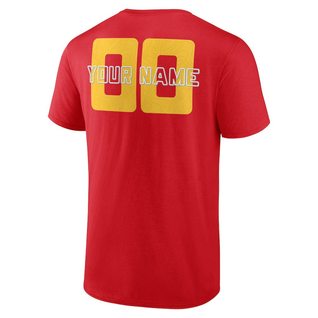 NBA - Atlanta Hawks Stellar Personalized Name & Number T-Shirt - Red