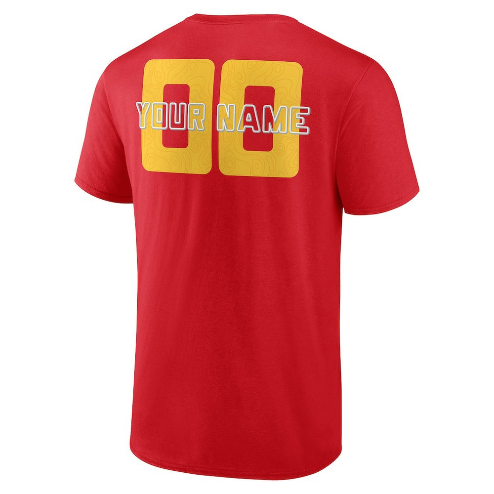 NBA - Atlanta Hawks Stellar Personalized Name & Number T-Shirt - Red