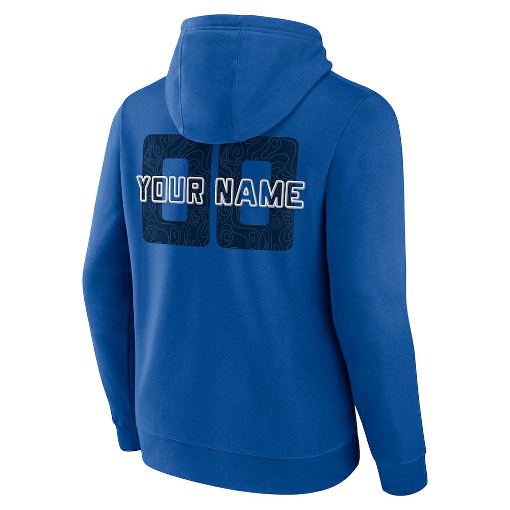 NBA - Dallas Mavericks Stellar Personalized Name & Number Pullover Hoodie - Blue