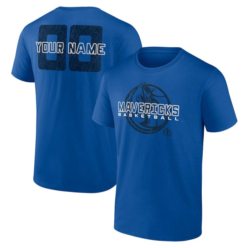 NBA - Dallas Mavericks Stellar Personalized Name & Number T-Shirt - Blue