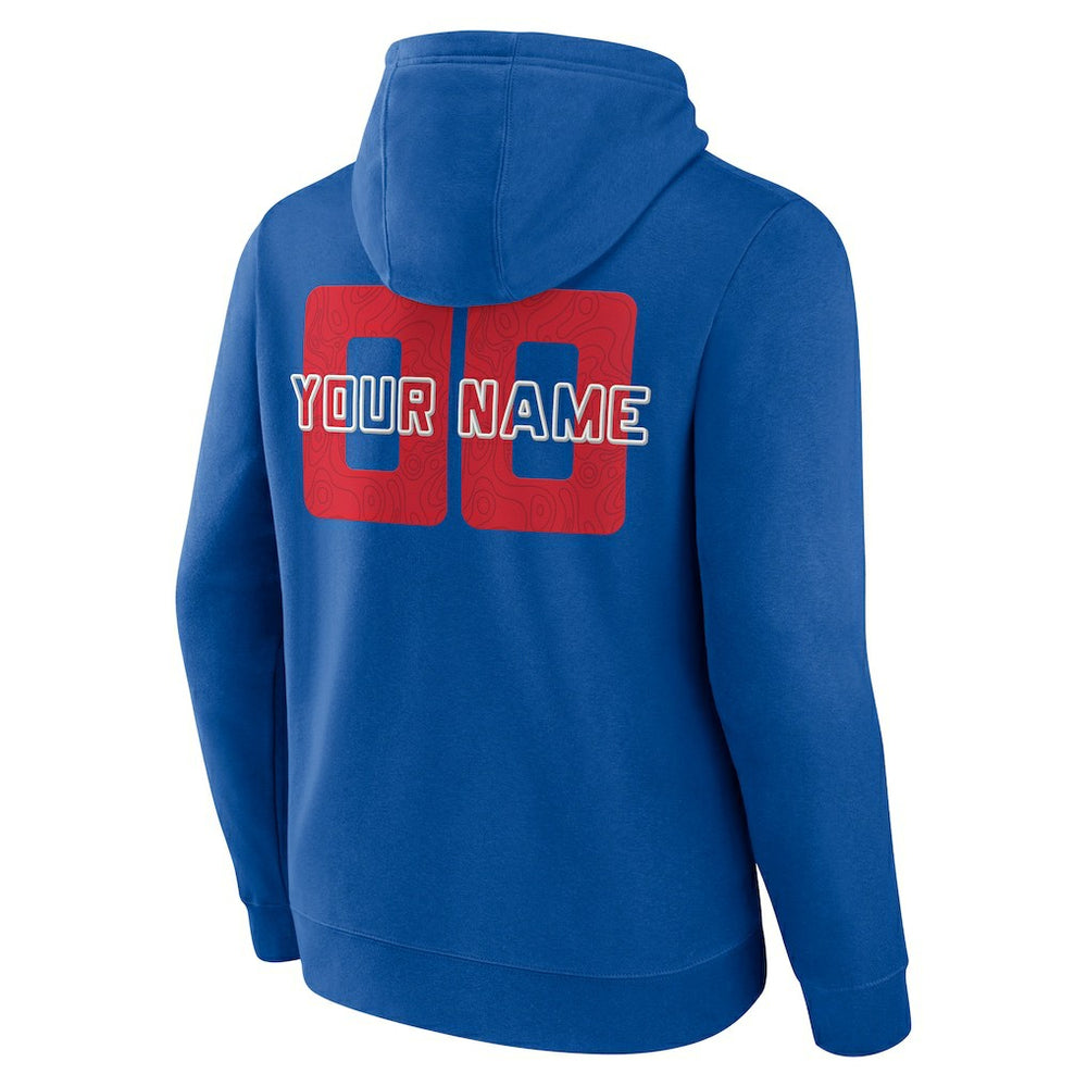 NBA - Detroit Pistons Stellar Personalized Name & Number Pullover Hoodie - Blue