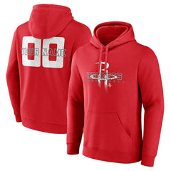 NBA - Houston Rockets Stellar Personalized Name & Number Pullover Hoodie - Red