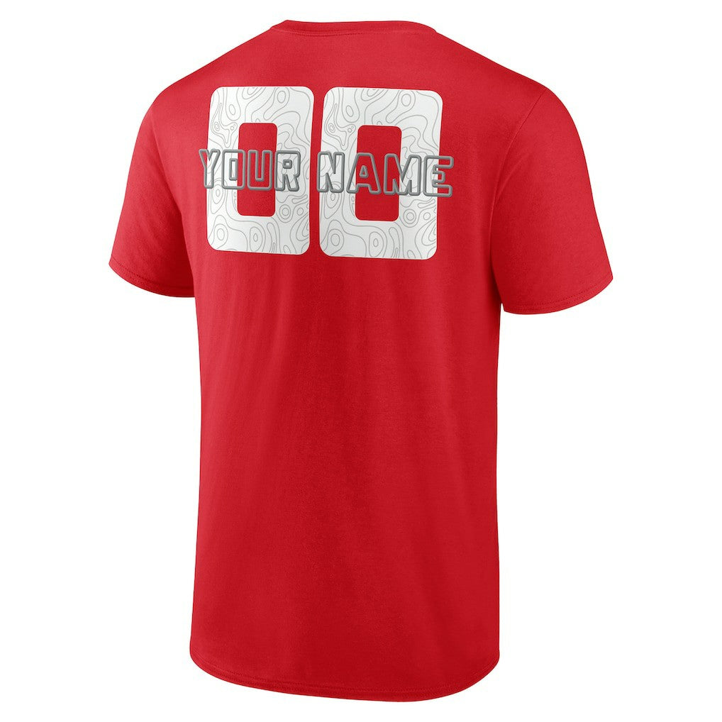 NBA - Houston Rockets Stellar Personalized Name & Number T-Shirt - Red