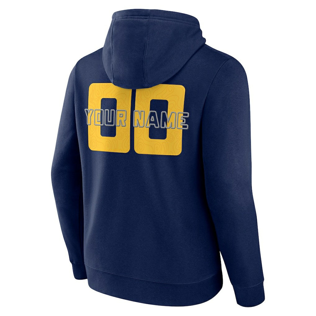 NBA - Indiana Pacers Stellar Personalized Name & Number Pullover Hoodie - Navy