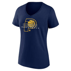 NBA - Indiana Pacers Women's Stellar Personalized Name & Number V-Neck T-Shirt - Navy