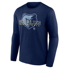 NBA - Memphis Grizzlies Stellar Personalized Name & Number Long Sleeve T-Shirt - Navy
