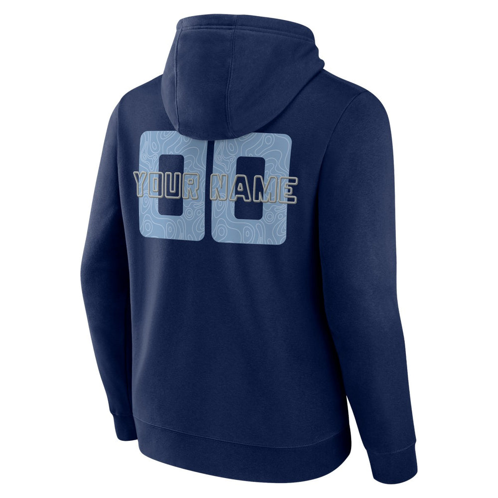 NBA - Memphis Grizzlies Stellar Personalized Name & Number Pullover Hoodie - Navy