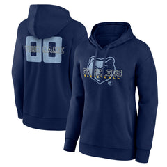 NBA - Memphis Grizzlies Women's Stellar Personalized Name & Number Pullover Hoodie - Navy