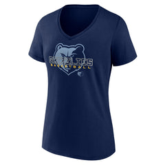 NBA - Memphis Grizzlies Women's Stellar Personalized Name & Number V-Neck T-Shirt - Navy