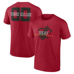 NBA - Miami Heat Stellar Personalized Name & Number T-Shirt - Red