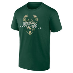 NBA - Milwaukee Bucks Stellar Personalized Name & Number T-Shirt - Hunter Green