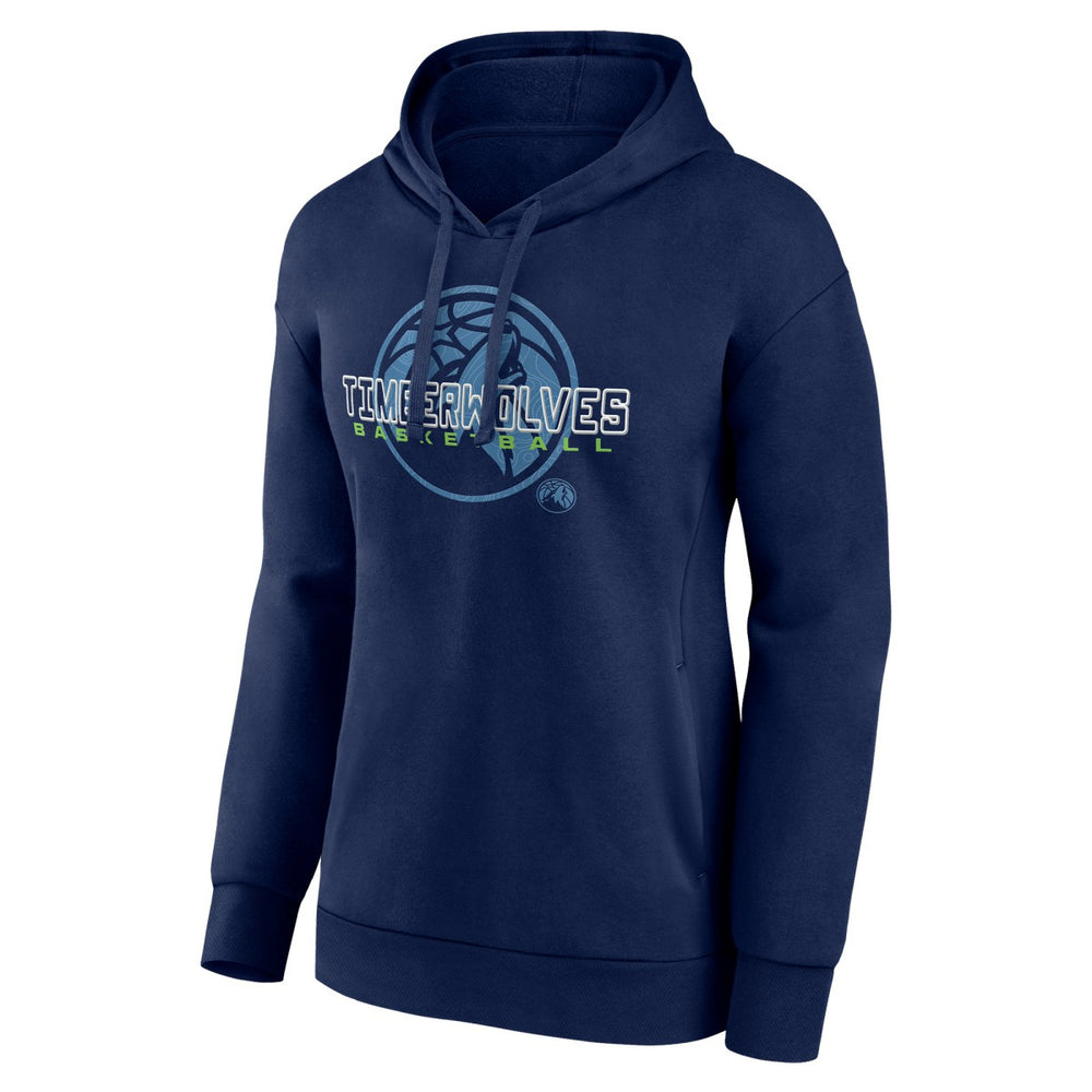 NBA - Minnesota Timberwolves Women's Stellar Personalized Name & Number Pullover Hoodie - Navy