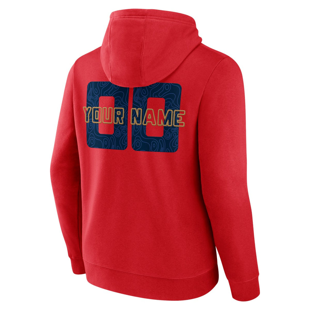NBA - New Orleans Pelicans Stellar Personalized Name & Number Pullover Hoodie - Red