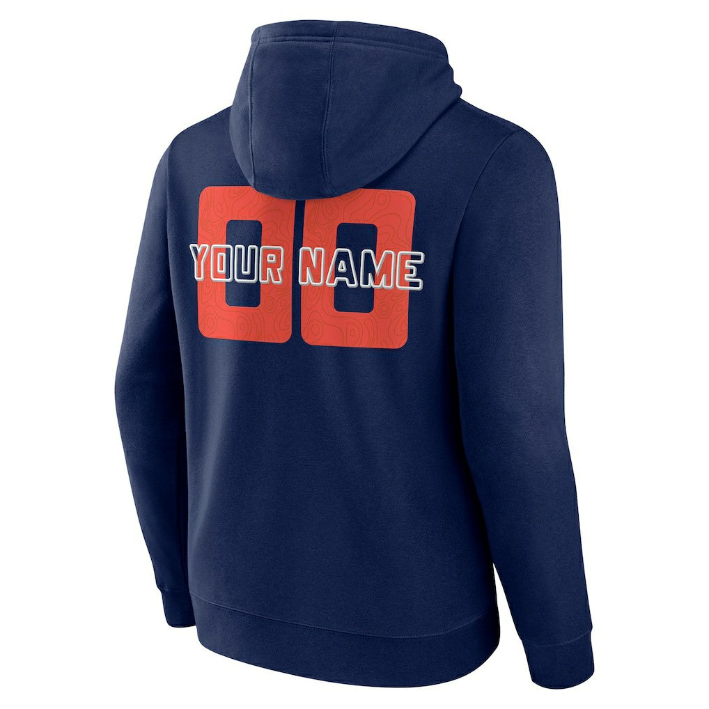 NBA - Oklahoma City Thunder Stellar Personalized Name & Number Pullover Hoodie - Navy
