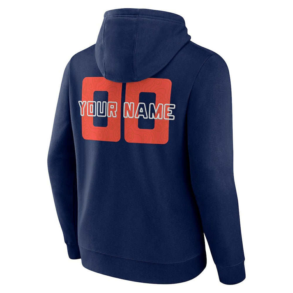 NBA - Oklahoma City Thunder Stellar Personalized Name & Number Pullover Hoodie - Navy