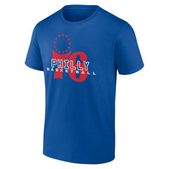 NBA - Philadelphia 76ers Stellar Personalized Name & Number T-Shirt - Royal