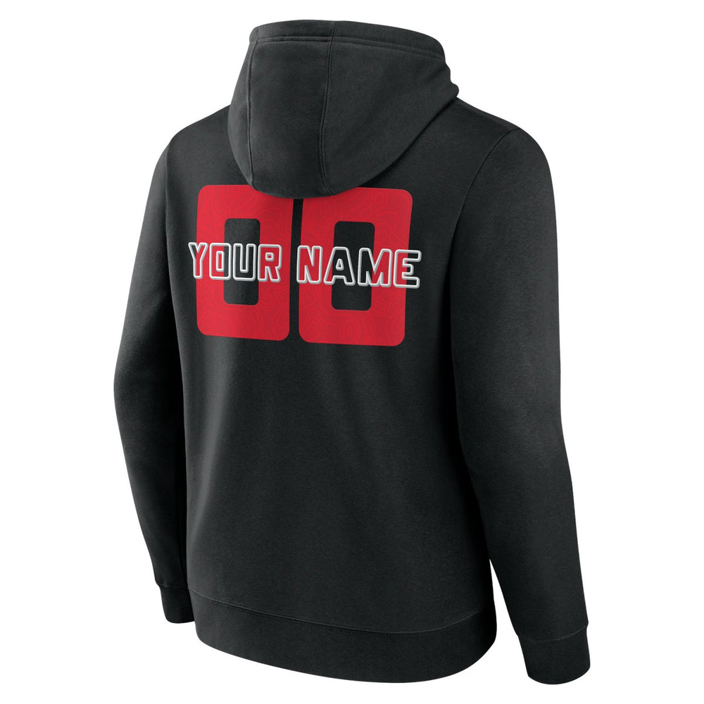 NBA - Portland Trail Blazers Stellar Personalized Name & Number Pullover Hoodie - Black
