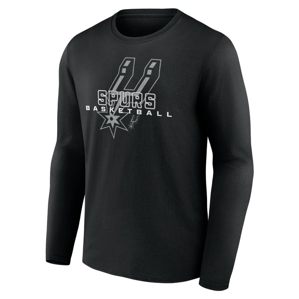 NBA - San Antonio Spurs Stellar Personalized Name & Number Long Sleeve T-Shirt - Black