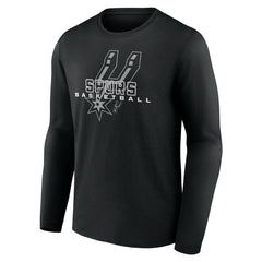 NBA - San Antonio Spurs Stellar Personalized Name & Number Long Sleeve T-Shirt - Black