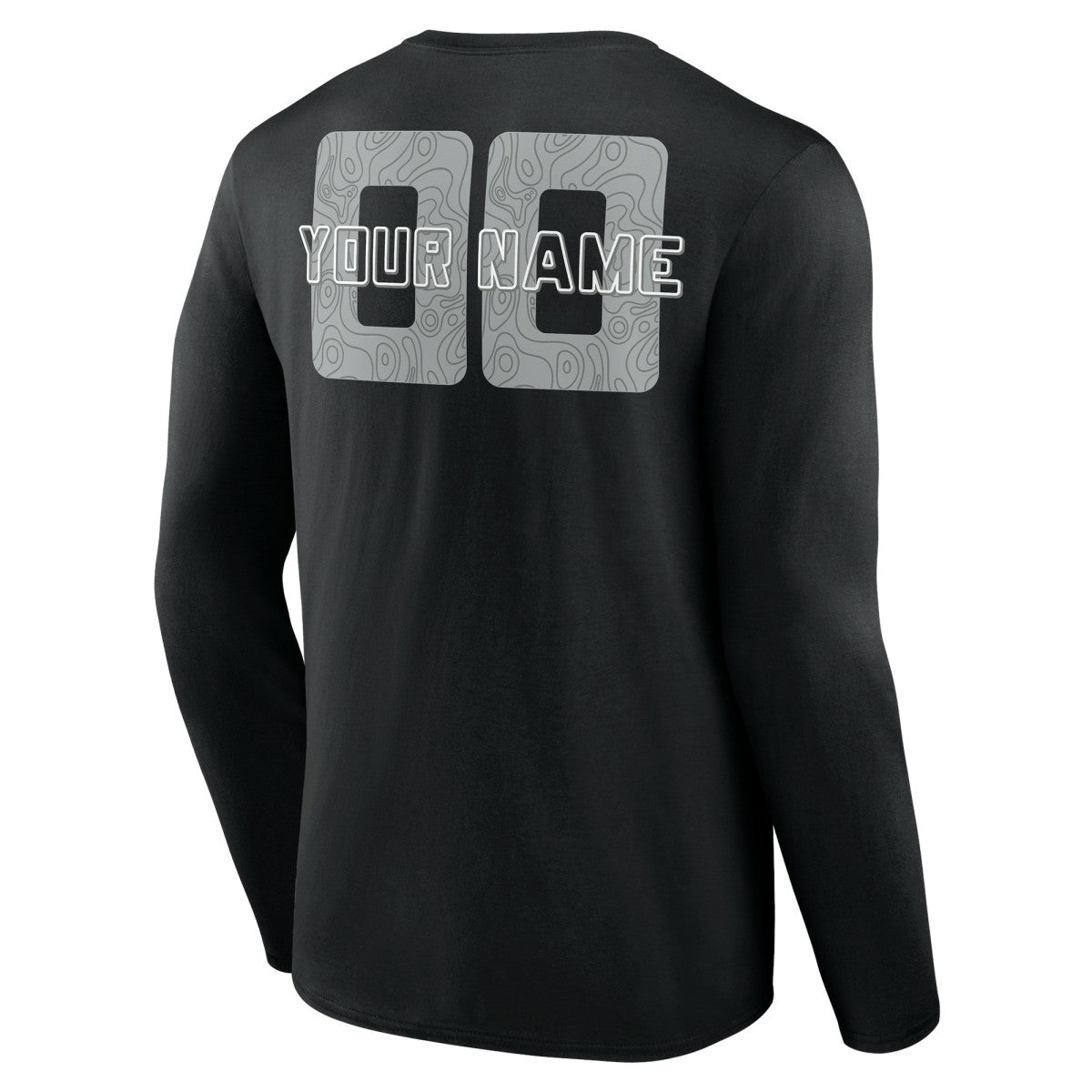 NBA - San Antonio Spurs Stellar Personalized Name & Number Long Sleeve T-Shirt - Black
