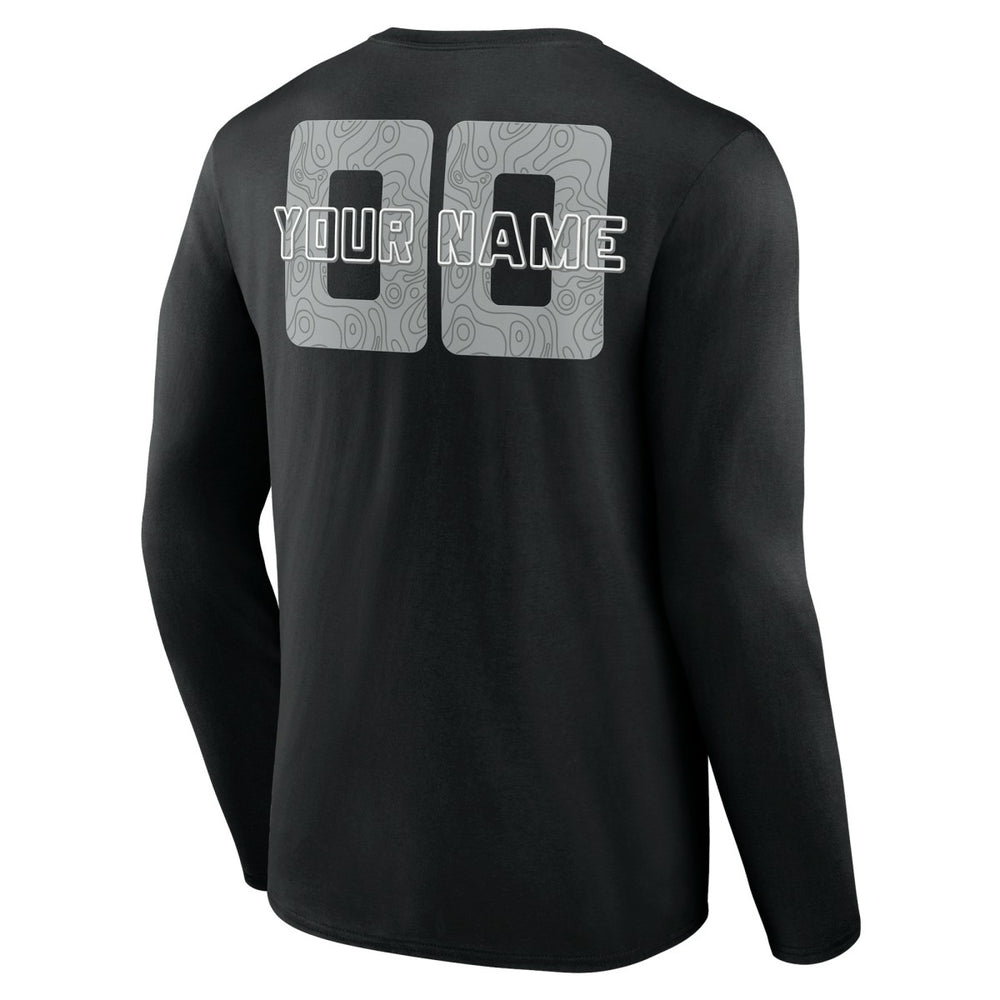 NBA - San Antonio Spurs Stellar Personalized Name & Number Long Sleeve T-Shirt - Black