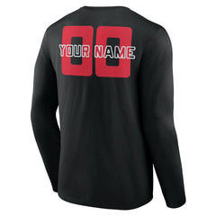 NBA - Toronto Raptors Stellar Personalized Name & Number Long Sleeve T-Shirt - Black