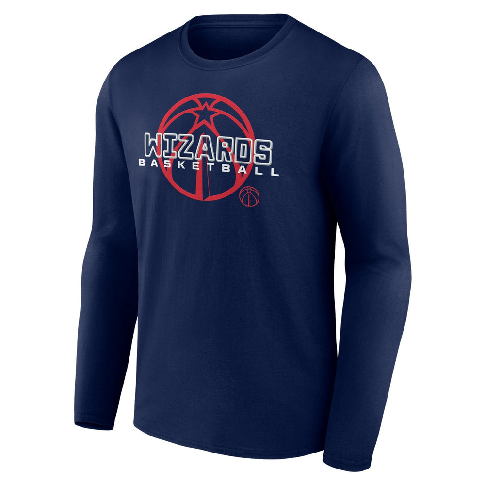 NBA - Washington Wizards Stellar Personalized Name & Number Long Sleeve T-Shirt - Navy