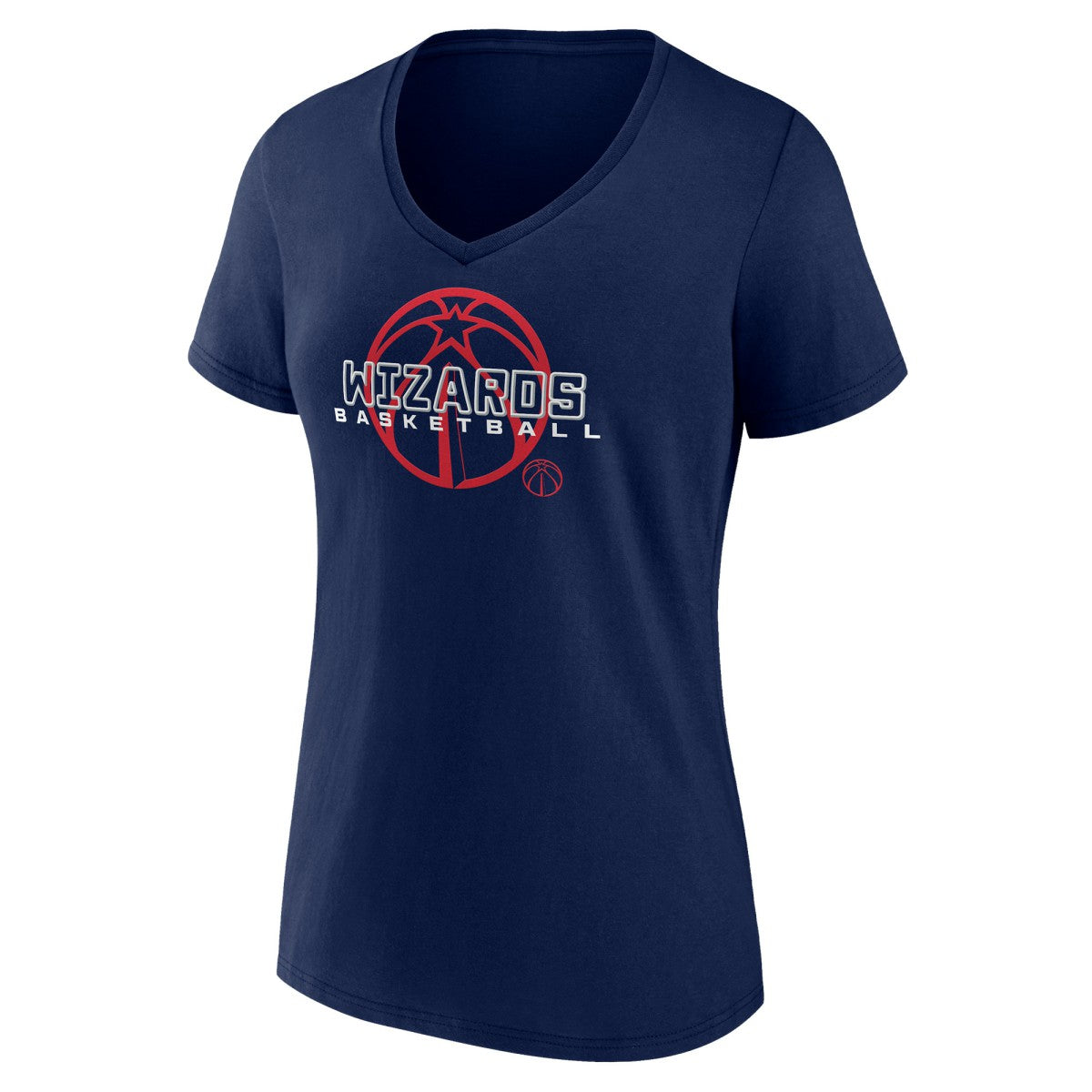 NBA - Washington Wizards Women's Stellar Personalized Name & Number V-Neck T-Shirt - Navy
