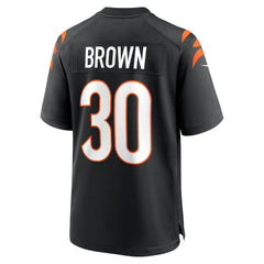 Chase Brown Cincinnati Bengals Team Game Jersey Black - Nike