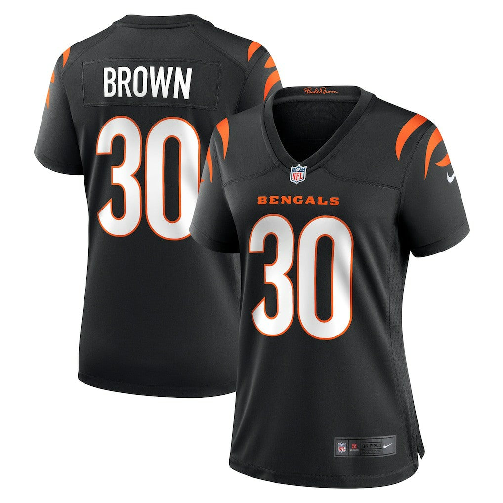 Chase Brown Cincinnati Bengals Women's Team Game Jersey - Black | NFL Jerseys