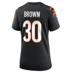 Chase Brown Cincinnati Bengals Women's Team Game Jersey Black - Nike