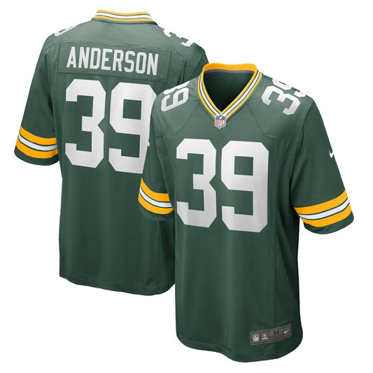 Zayne Anderson Green Bay Packers Team Game Jersey - Green | NFL Jerseys
