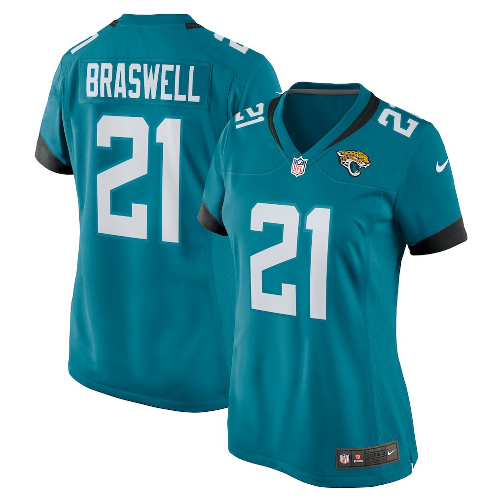 Christian Braswell Jacksonville Jaguars Women's Team Game Jersey Teal - Nike