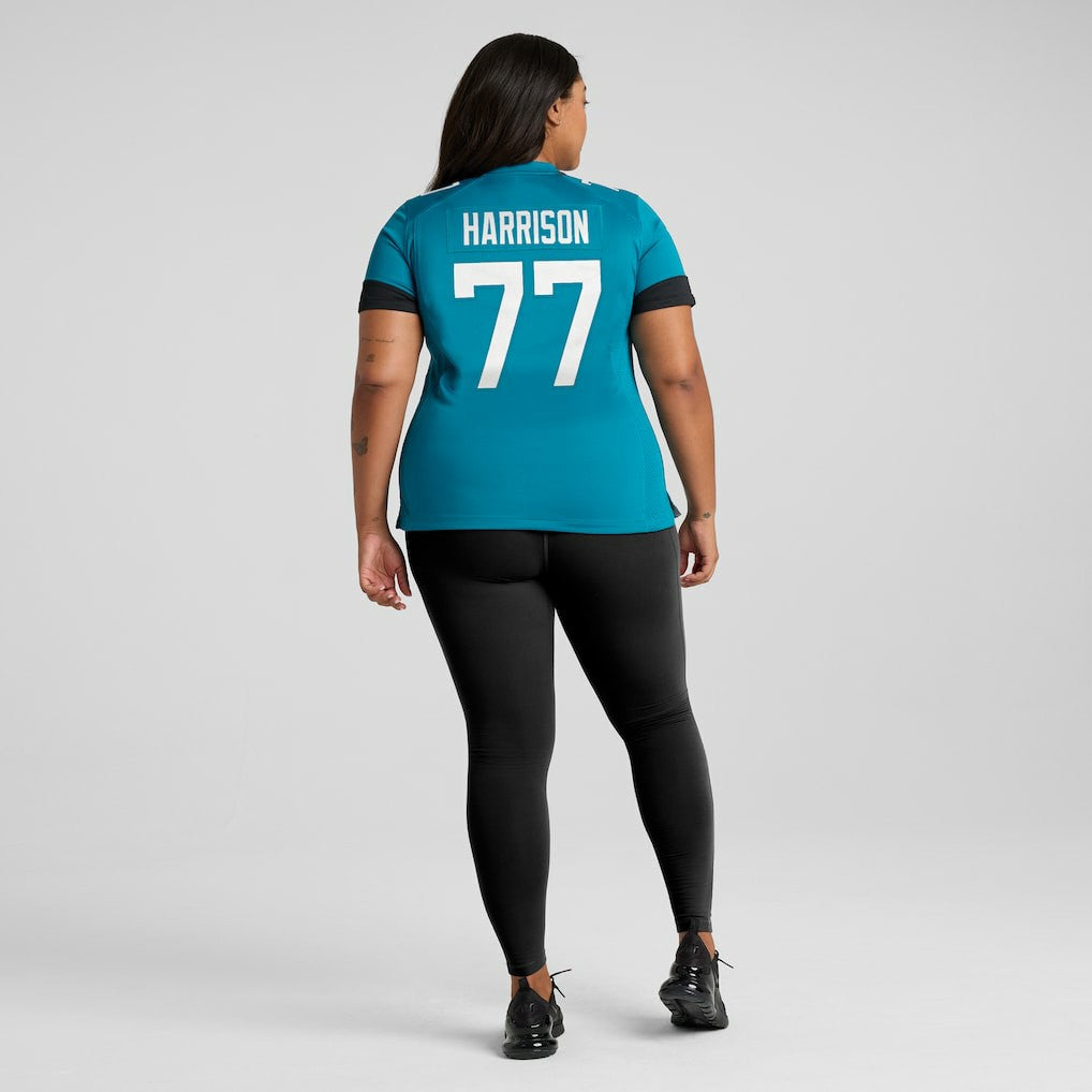 Anton Harrison Jacksonville Jaguars Women's Team Game Jersey - Teal | NFL Jerseys