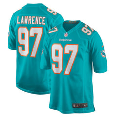 Rashard Lawrence Miami Dolphins Team Game Jersey Aqua - Nike