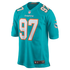 Rashard Lawrence Miami Dolphins Team Game Jersey Aqua - Nike
