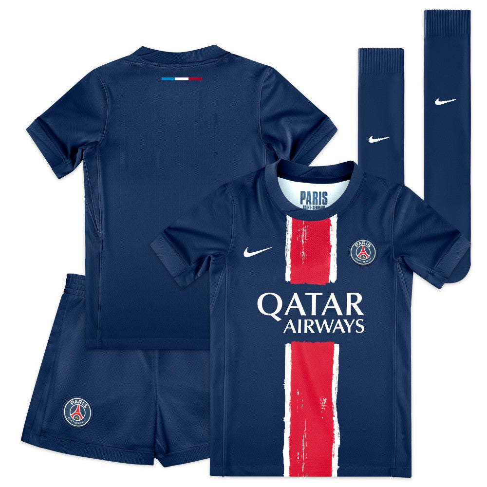 Nike Paris Saint-Germain Preschool 2024/25 Home Replica Stadium Kit Set - Navy