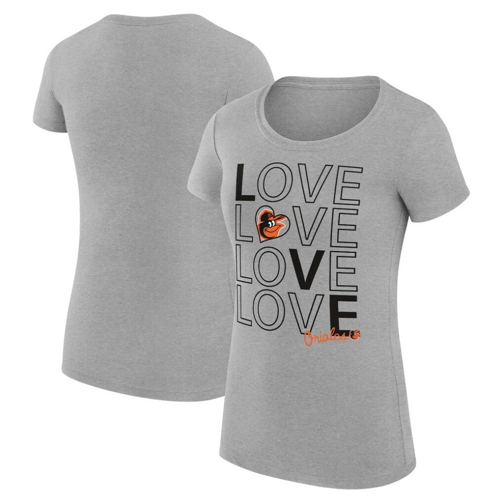 Baltimore Orioles G-III 4Her by Carl Banks Women's Super-Slim Fit Lightweight Love Graphic Team T-Shirt Online