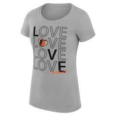 Baltimore Orioles G-III 4Her by Carl Banks Women's Super-Slim Fit Lightweight Love Graphic Team T-Shirt Online