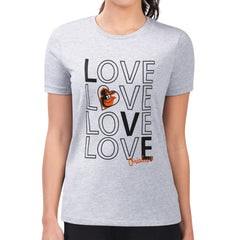 Baltimore Orioles G-III 4Her by Carl Banks Women's Super-Slim Fit Lightweight Love Graphic Team T-Shirt Online