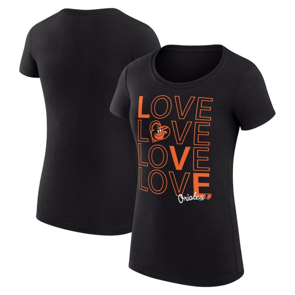 Baltimore Orioles G-III 4Her by Carl Banks Women's Super-Slim Fit Lightweight Love Graphic Team T-Shirt Online