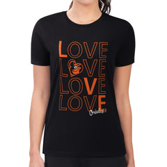 Baltimore Orioles G-III 4Her by Carl Banks Women's Super-Slim Fit Lightweight Love Graphic Team T-Shirt Online