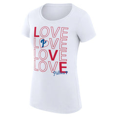 Philadelphia Phillies G-III 4Her by Carl Banks Women's Super-Slim Fit Lightweight Love Graphic Team T-Shirt Near Me