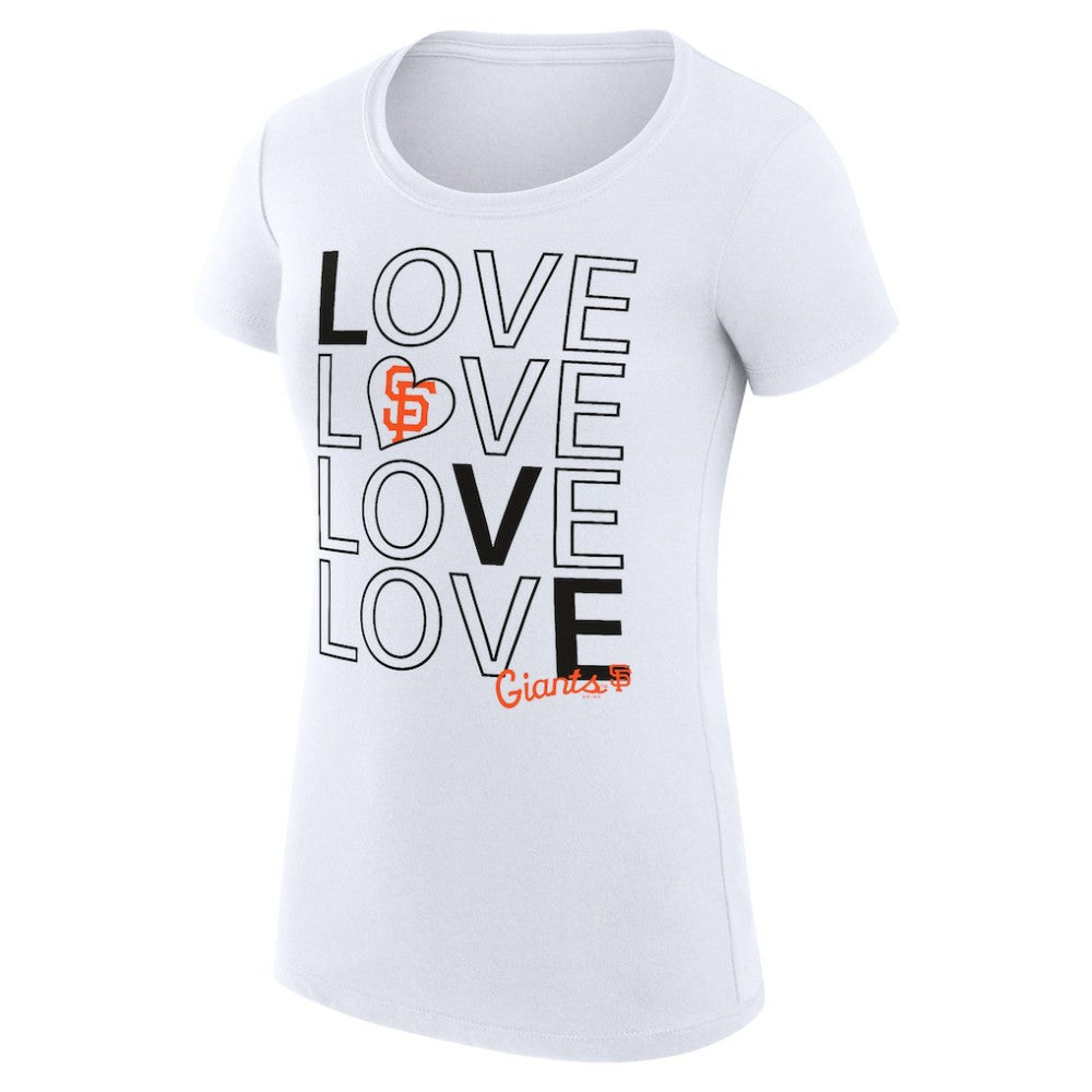 San Francisco Giants G-III 4Her by Carl Banks Women's Super-Slim Fit Lightweight Love Graphic Team T-Shirt discount