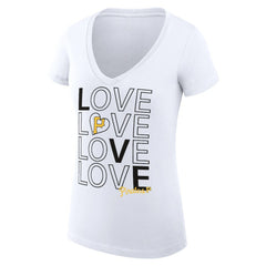 Pittsburgh Pirates G-III 4Her by Carl Banks Women's Super-Slim Fit Lightweight Love Graphic Team V-Neck T-Shirt Online