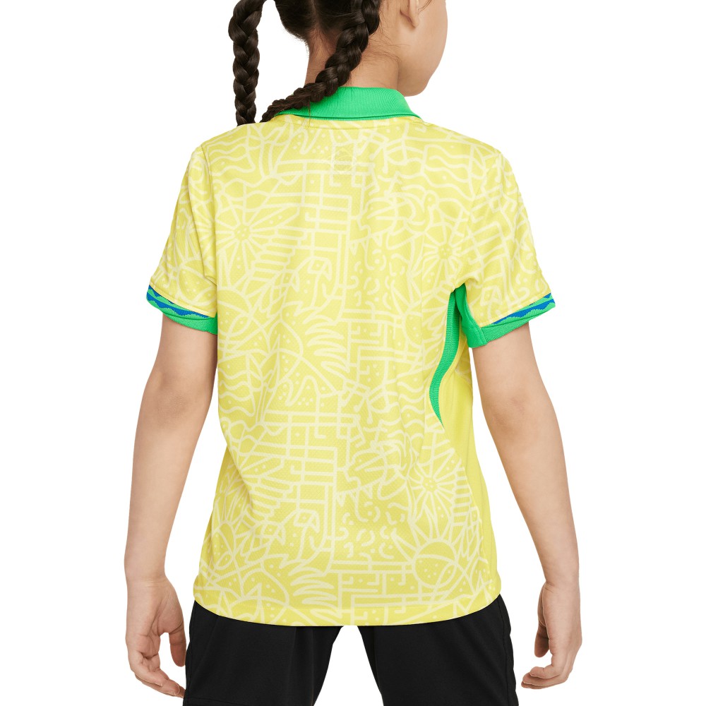 Nike Brazil National Team Preschool 2024 Home Replica Stadium Jerseys - Yellow