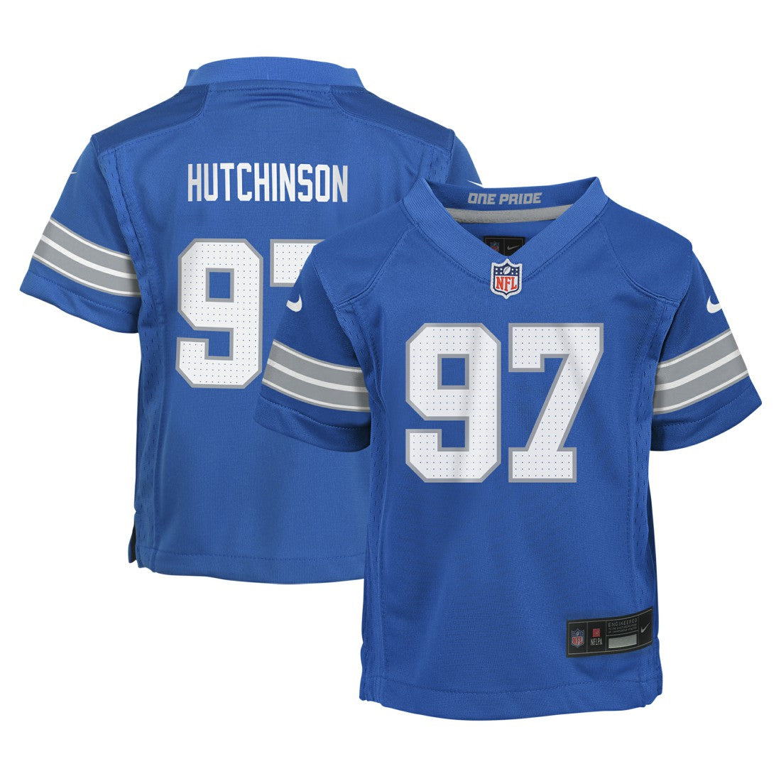 Aidan Hutchinson Detroit Lions Preschool Player Game Jersey Blue - Nike