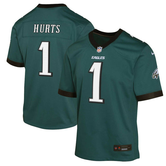 Jalen Hurts Philadelphia Eagles Youth Game Jersey - Green | NFL Jerseys